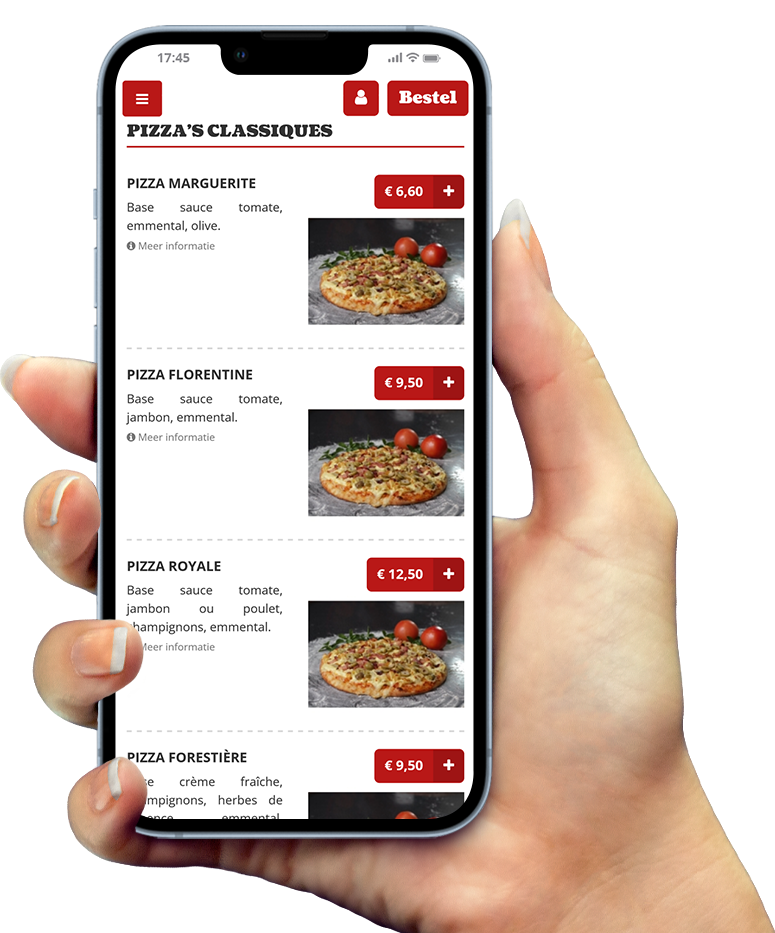 Exemple de notre application sur smartphone